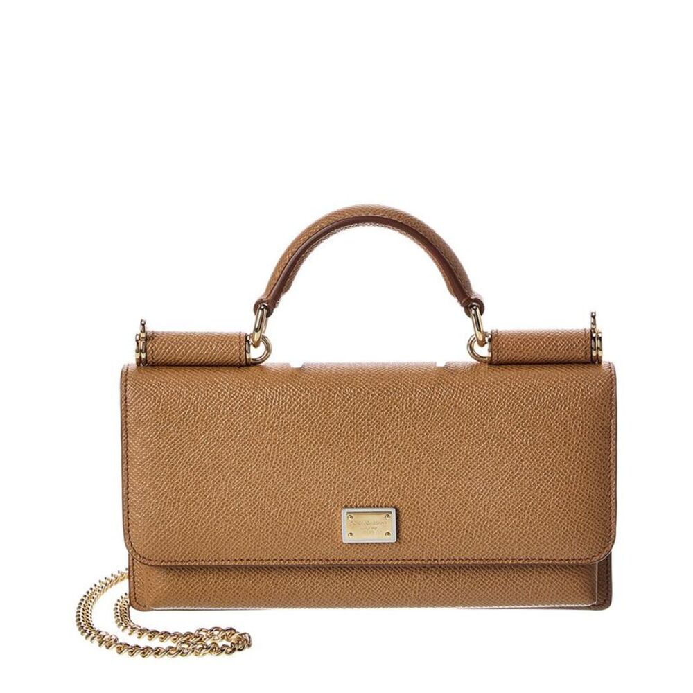 Dolce & Gabbana Leather Clutch, Brown